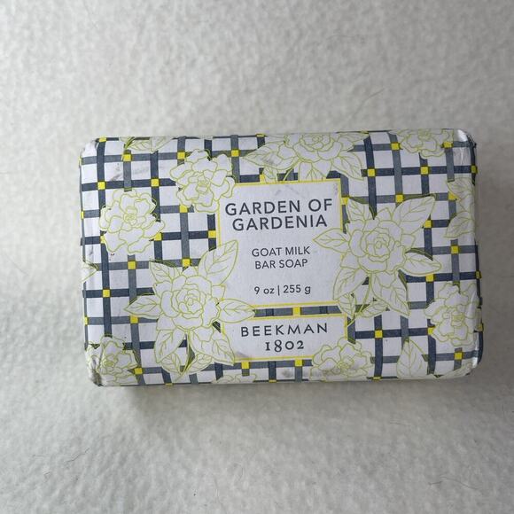 Beekman 1802 Goat Milk Bar Soap Jumbo 9 oz Size Garden Of Gardenia-New Sealed - Picture 1 of 5